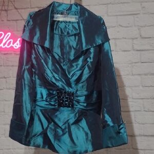 Elegant Teal Women's Blouse